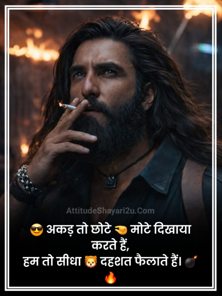 Attitude Badmashi Shayari