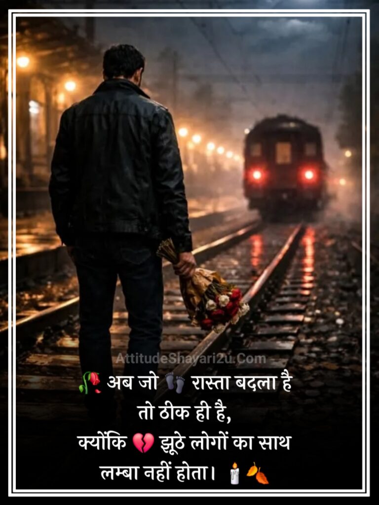 2 Line Breakup Shayari in Hindi