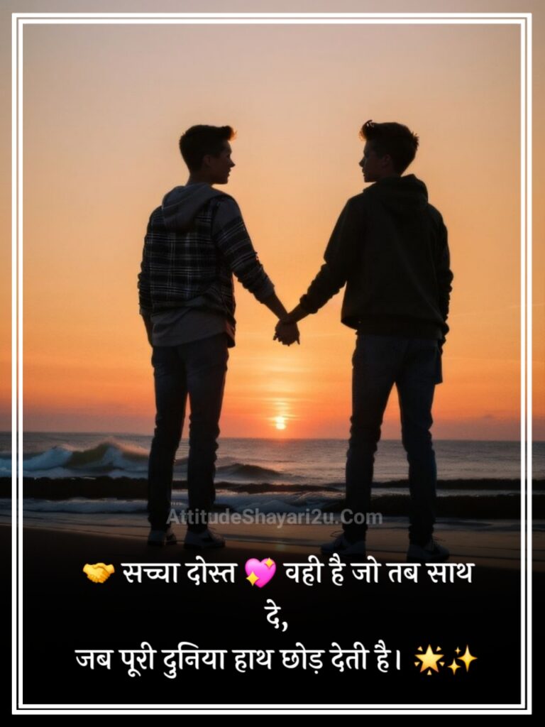 सच्ची दोस्ती शायरी