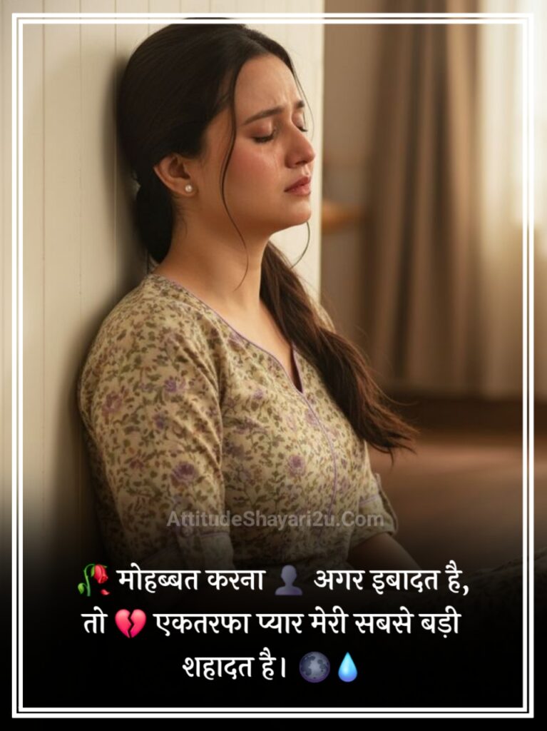 One Sided Love Shayari 2 Line