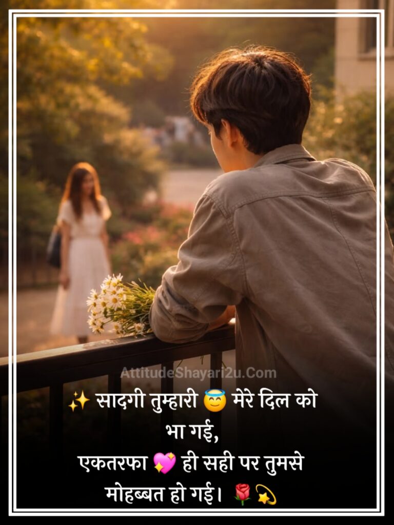 एकतरफा प्यार शायरी