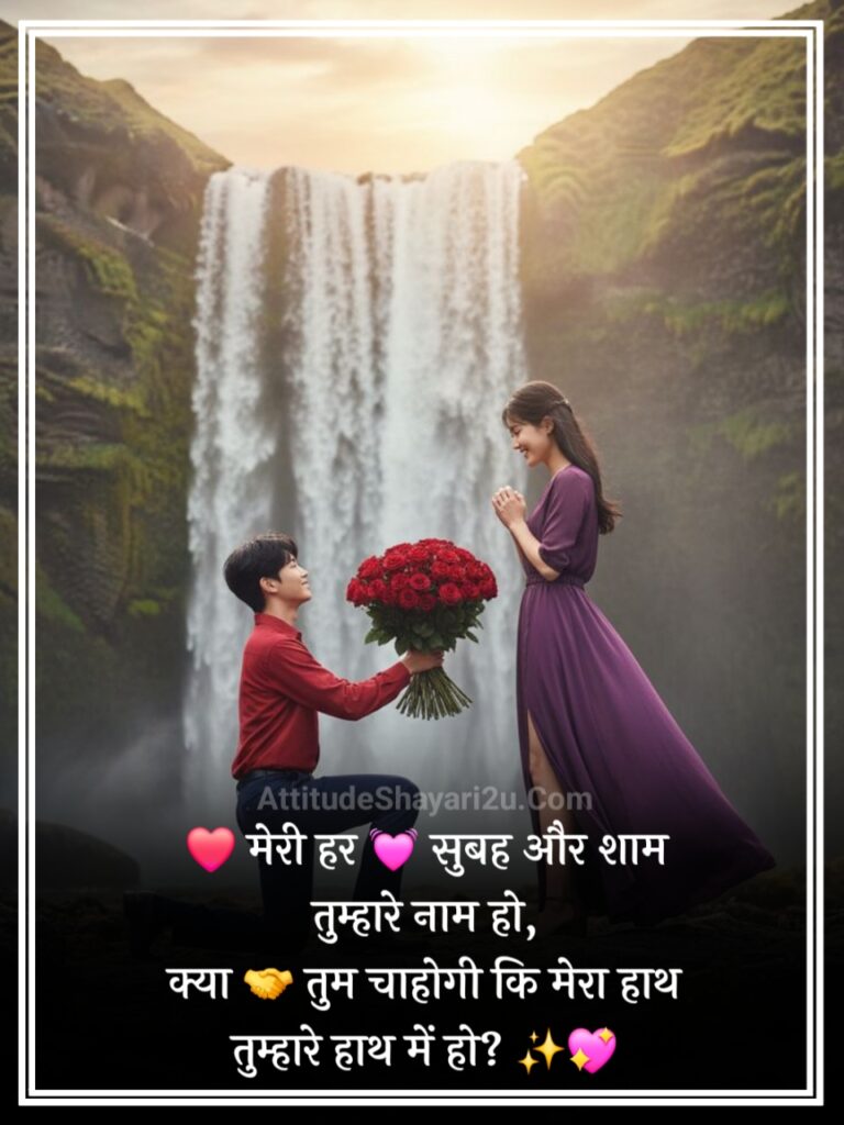 2 Line Propose Shayari in Hindi