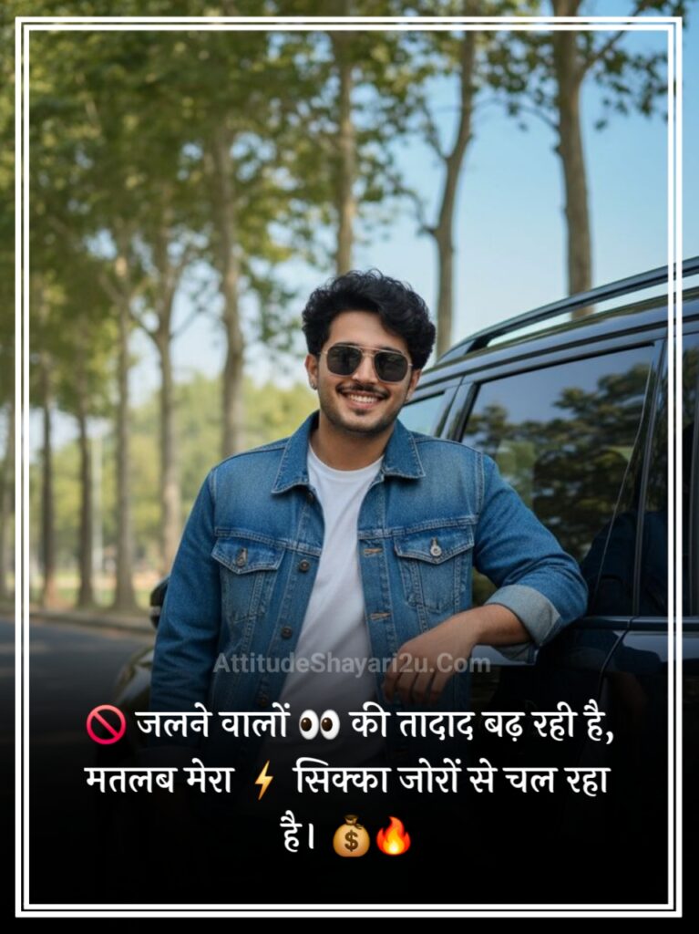Attitude Shayari😎😎😎 boy 2 Line